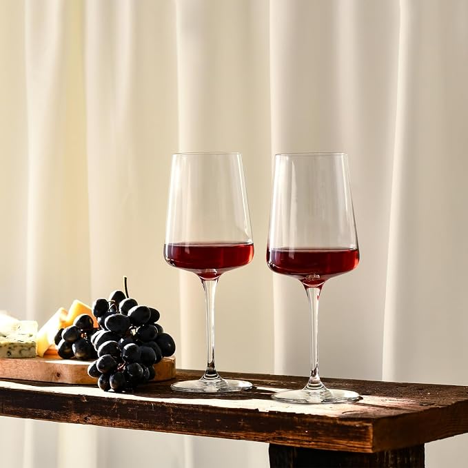 Krosno Red Wine Glasses | Elegant Design | Set of 6 | 16.9 oz | Infinity - Image 4
