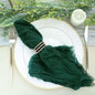 Efavormart 5 Pack 24"x19" Hunter Emerald Green Matte Gauze Cheesecloth Napkins by efavormart