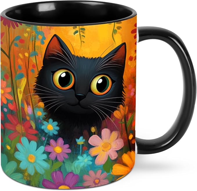FyLybois Cat Coffee Mug 11 Ounce Mugs Ceramic Tea Cup Drinking Water Cups | by FyLybois
