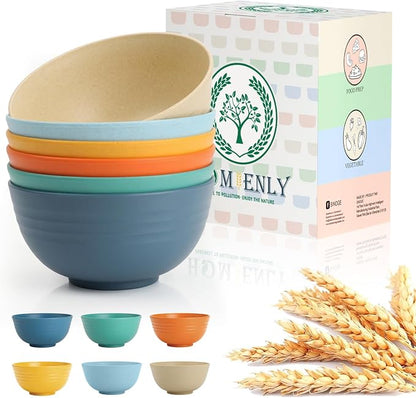 Wheat Straw Bowls Unbreakable Cereal Bowls by HOMIENLY
