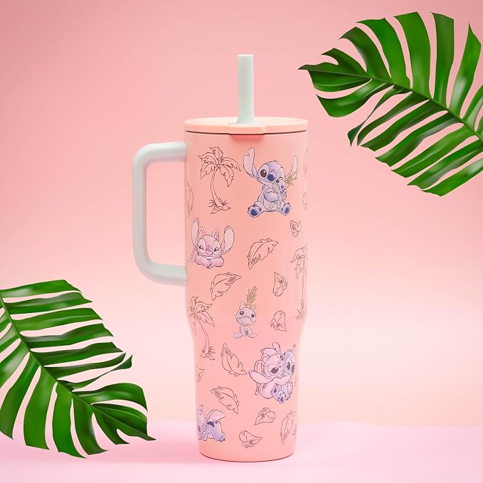 Zak Designs Stitch 30oz Spill-Proof Insulated Stainless Steel Tumbler | BPA Free - Image 3