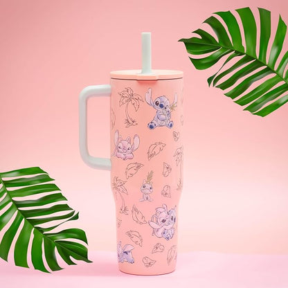 Zak Designs Stitch 30oz Spill-Proof Insulated Stainless Steel Tumbler | BPA Free - Image 3