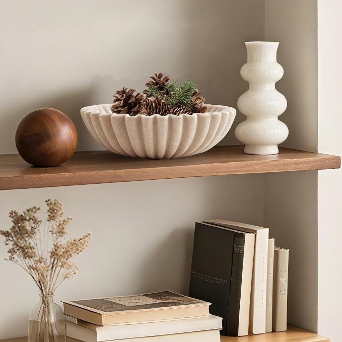10'' Large Ruffle Decorative Fruit Bowl - Image 7