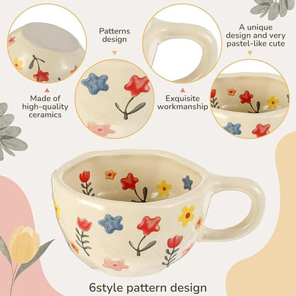 Maxdot 12oz Ceramic Coffee Mugs, Glazing Process Coffee Cup - Image 3