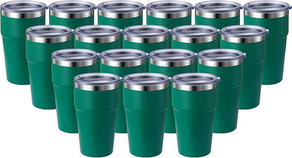 MEWAY 16oz Tumbler Double Wall Vacuum Insulated Travel Mug Bulk, Stainless by MEWAY