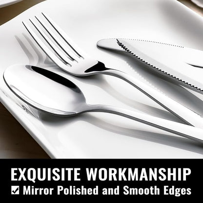 HIWARE 48-Piece Silverware Set - Image 3