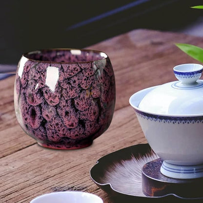 2X Ceramic Mug Chinese Kung Fu Coffee Cup Infuser Teacup Handmade Handleless - Image 7