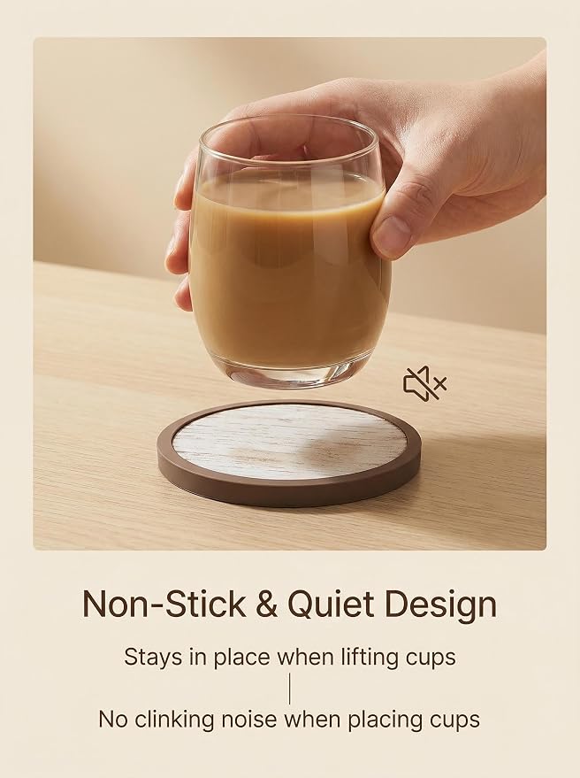 Absorbent Coasters for Drinks - Image 2