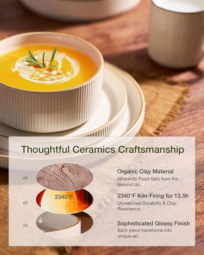 Famiware Stoneware Dinnerware Set - Image 5