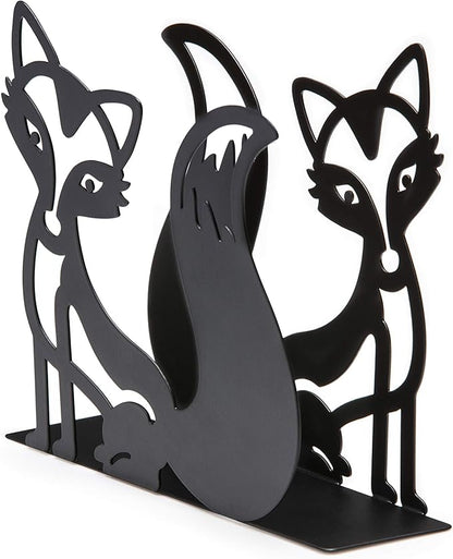 Mango Steam Tabletop Napkin/Tissue & Letter Holder for Home, Kitchen, Restaurants (Fox, Black)