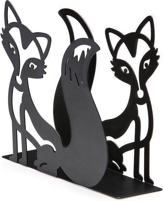 Mango Steam Tabletop Napkin/Tissue & Letter Holder for Home, Kitchen, Restaurants (Fox, Black)