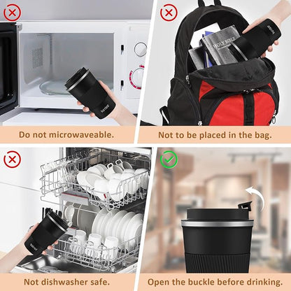 KETIEE Travel Mug 12oz, Vacuum Insulated Coffee Mug - Image 8