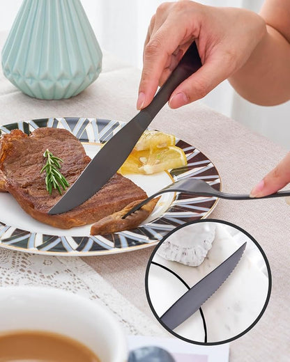 Matte Black Silverware Set - Image 6