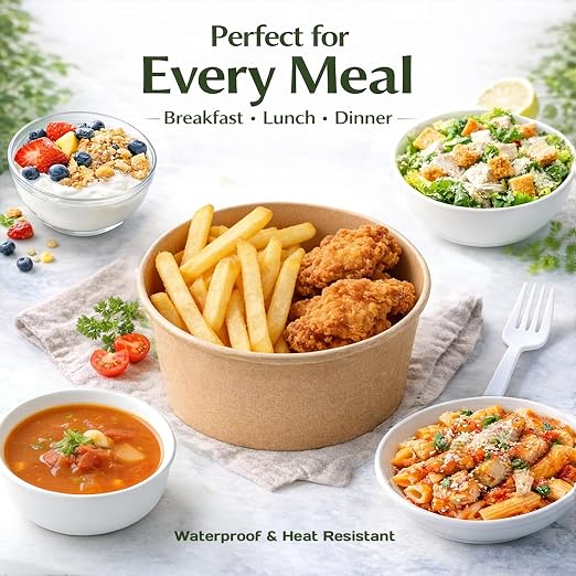 TOPtoper 43Oz 50Pcs Paper Bowls - Image 6