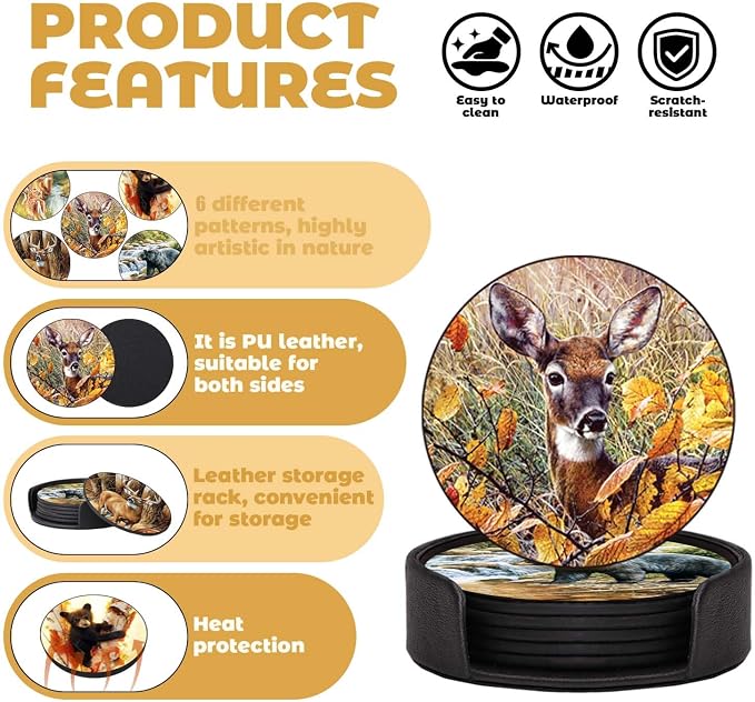 Coasters Set of 6 - Image 4