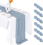 6 Pack Dusty Blue Cheesecloth Table Runner 20 x 120 Inch Gauze Table Runner by Unknown