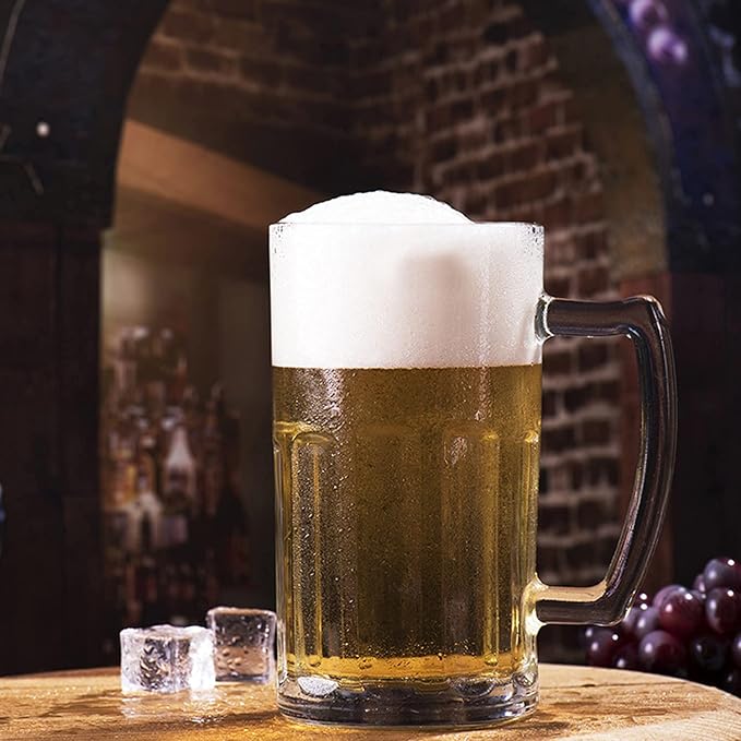 2 Pack Heavy Beer Mugs, Large Beer Glasses - Image 5