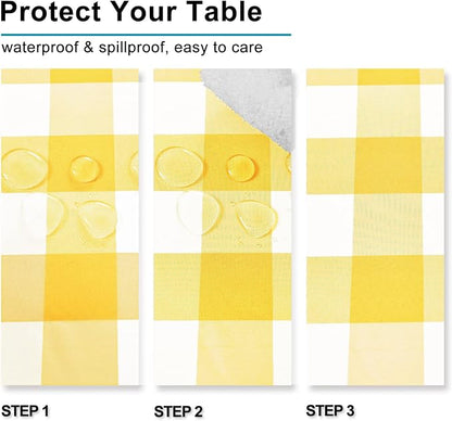 60 x 102 Inch Checkered Tablecloth Rectangle - Image 3