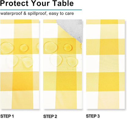 60 x 120 Inch Checkered Tablecloth Rectangle - Image 3