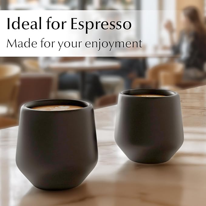 MIAMIO - Espresso Cups Set of 4 / Mug Set, Ceramic - Luxe | Ceramic espresso - Image 7