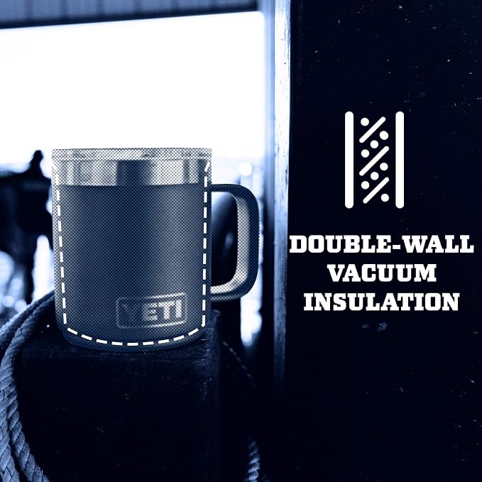 YETI Rambler 10 oz Stackable Mug, Vacuum Insulated, Stainless Steel - Image 7