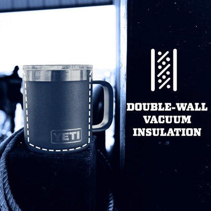 YETI Rambler 10 oz Stackable Mug, Vacuum Insulated, Stainless Steel - Image 7