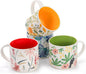Frcctre Set of 4 Ceramic Coffee Mug Set, Large 15 Ounce Ceramic Tea Cup by Frcctre