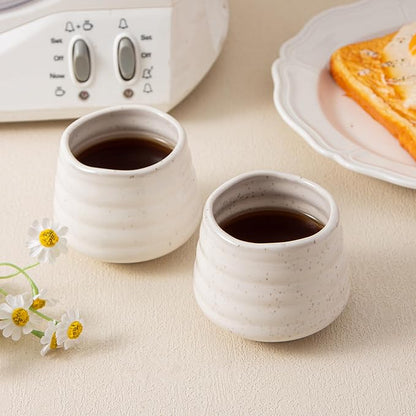 4pcs Japanese Tea Cup Set – Mini Size Cup 5OZ Ceramic Matcha Cup, Handless - Image 7