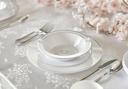 " OCCASIONS " 40 Plates Pack, Heavyweight Disposable Wedding Party Plastic - Image 7