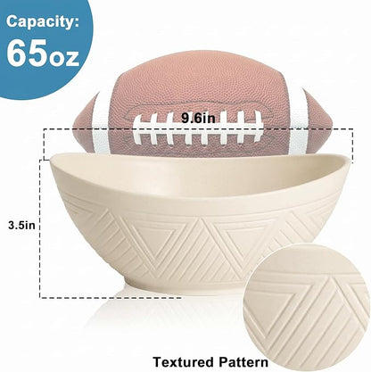 Large Bowls 65 OZ, Wheat Straw Bowls Set of 4, Unbreakable Salad Bowl, - Image 2