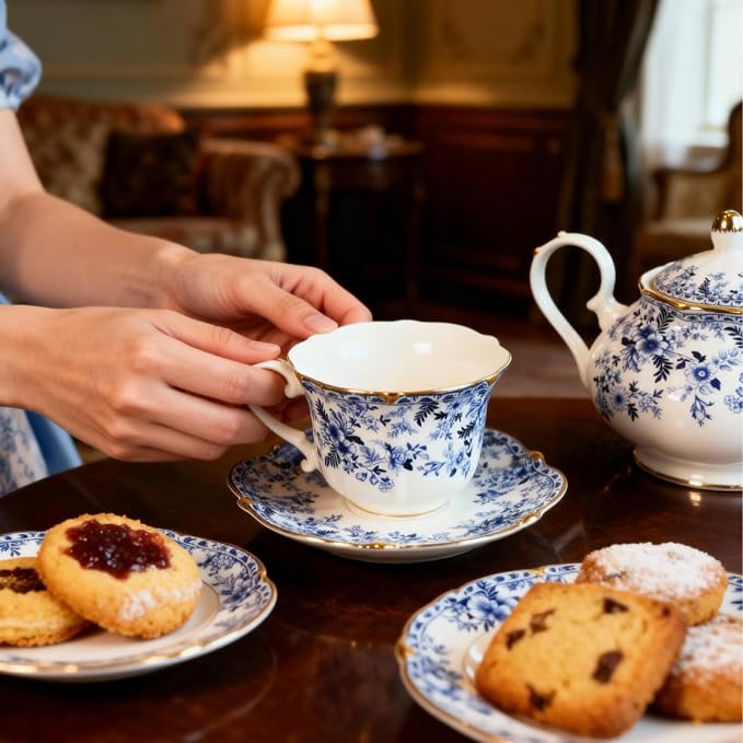 Vintage Floral Tea Cup and Saucer Set - Image 5