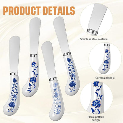 6 Pack Cheese Spreaders bulk 4.95" Stainless Steel Butter Knife - Image 4