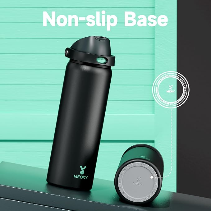 32 oz Insulated Water Bottle for Sports: Meoky Stainless Steel Water Bottle - Image 6