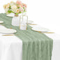 10FT Sage Green Cheesecloth Table Runner 35 x 120 Inches Long Runner by Sunnyline