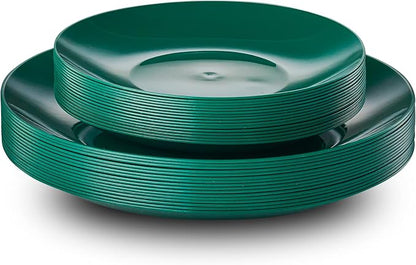 PLASTICPRO 32 Piece Combo Christmass Set includes 16-7'' inch Plates & 16-10'' - Image 6