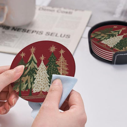 Vintage Christmas Tree Coasters - Image 5