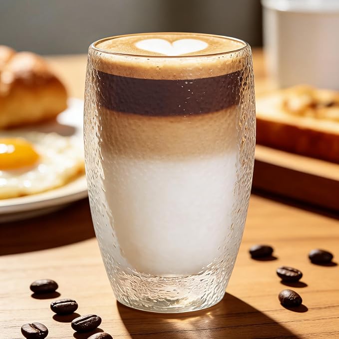 Double Wall Glass Coffee Mugs Set, Suitable - Image 7