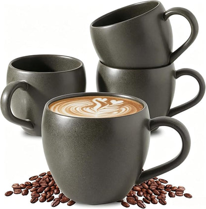 Coffee Mugs Set of 4, Ceramic Coffee Cups by Tikooere