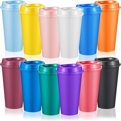FillTouch 12 Pcs 16 oz Reusable Coffee Cups by FillTouch