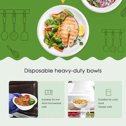 500 Pack 12 oz Paper Bowls Disposable, Compostable Bowls, Biodegradable - Image 4