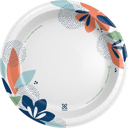 Dixie Large Paper Plates, 10 Inch, 2X Stronger*, Microwave-Safe, Soak-Proof - Image 2