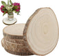 KINJOEK 6PCS 9-10 Inch Large Natural Wood Slices by KINJOEK
