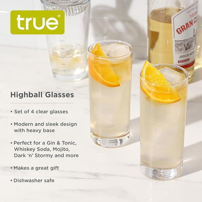 True Highball Glasses, Tall Glass Tumbler - Image 2