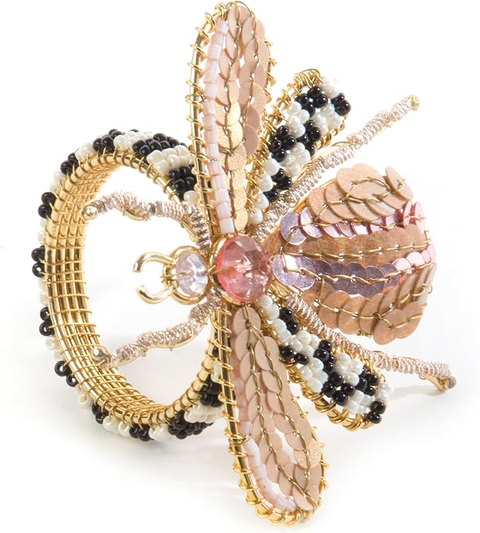 MACKENZIE-CHILDS Napkin Ring, Queen Bee | Handcrafted design, made from brass by Unknown