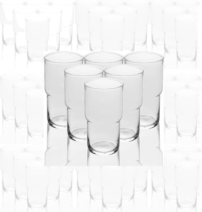 LEMONSODA Stackable Iced Coffee Glasses, 21oz Drinking Glasses, & Water by LEMONSODA