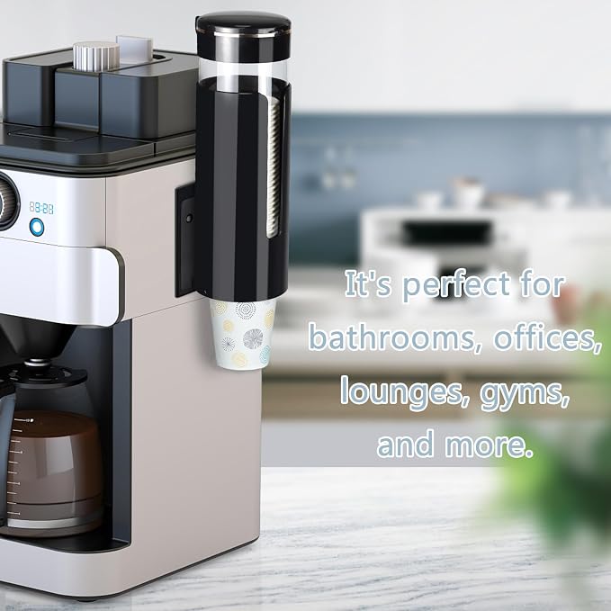 Cup Dispenser, Wall Mount Water Cooler Cup Dispenser | fits 4-7 oz Disposable - Image 5