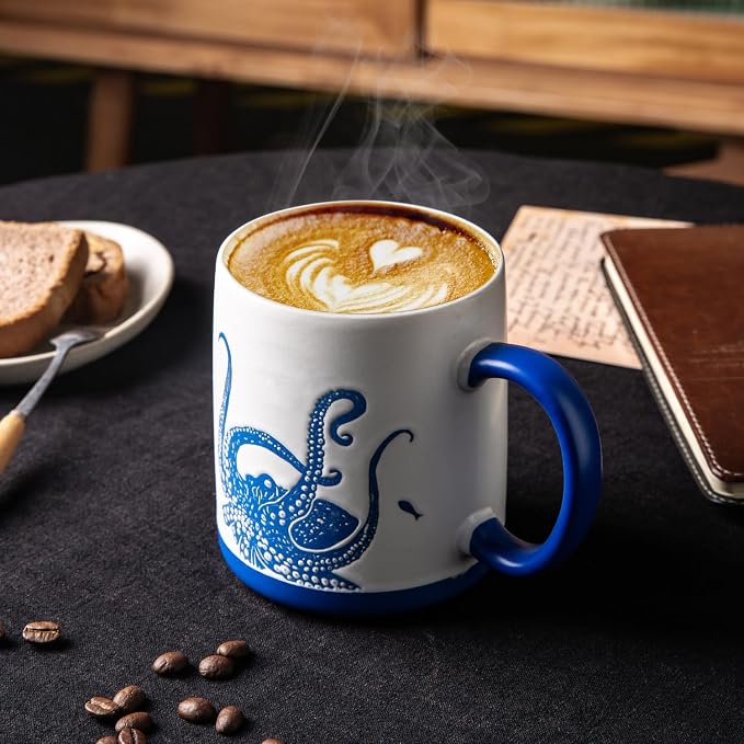 AmorArc Large Coffee Mugs Set of 6, 18oz Ceramic Coffee Cups - Image 3