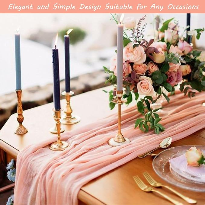 12 Pack 10Ft Cheesecloth Boho Gauze Table Runner - Image 7