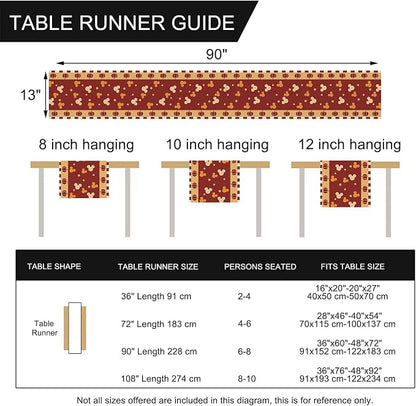 Seliem Fall Pumpkin Table Runner, Seasonal Burlap Home Decoration Indoor - Image 3