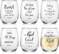 6 Sets Fathers Day Christian Funny Wine Glasses Gifts by Unknown
